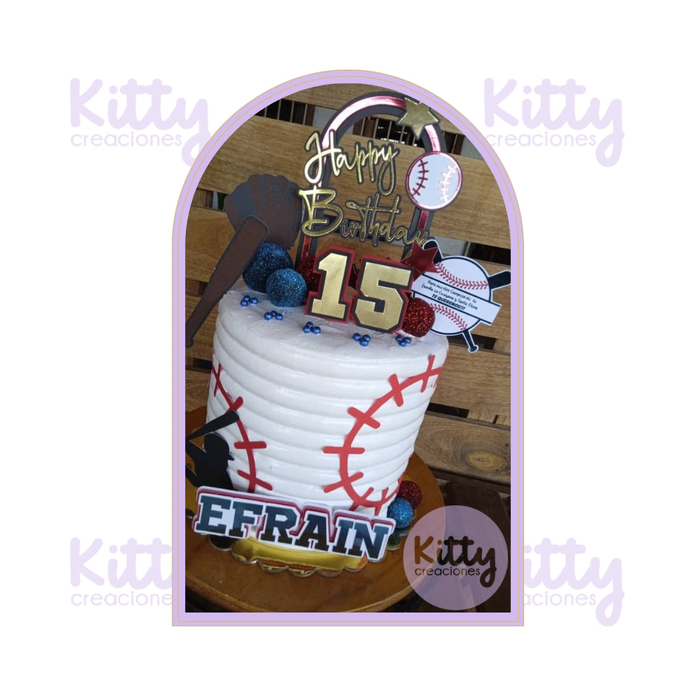 Kit de Beisbol | Archivo de Corte | Cake topper | Arte Digital