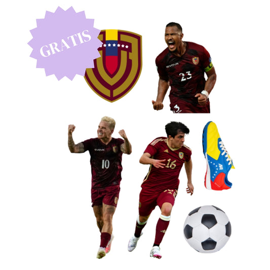 GRATIS | Futbol Venezuela jugadores vinotinto | Archivo de Corte | Arte Digital