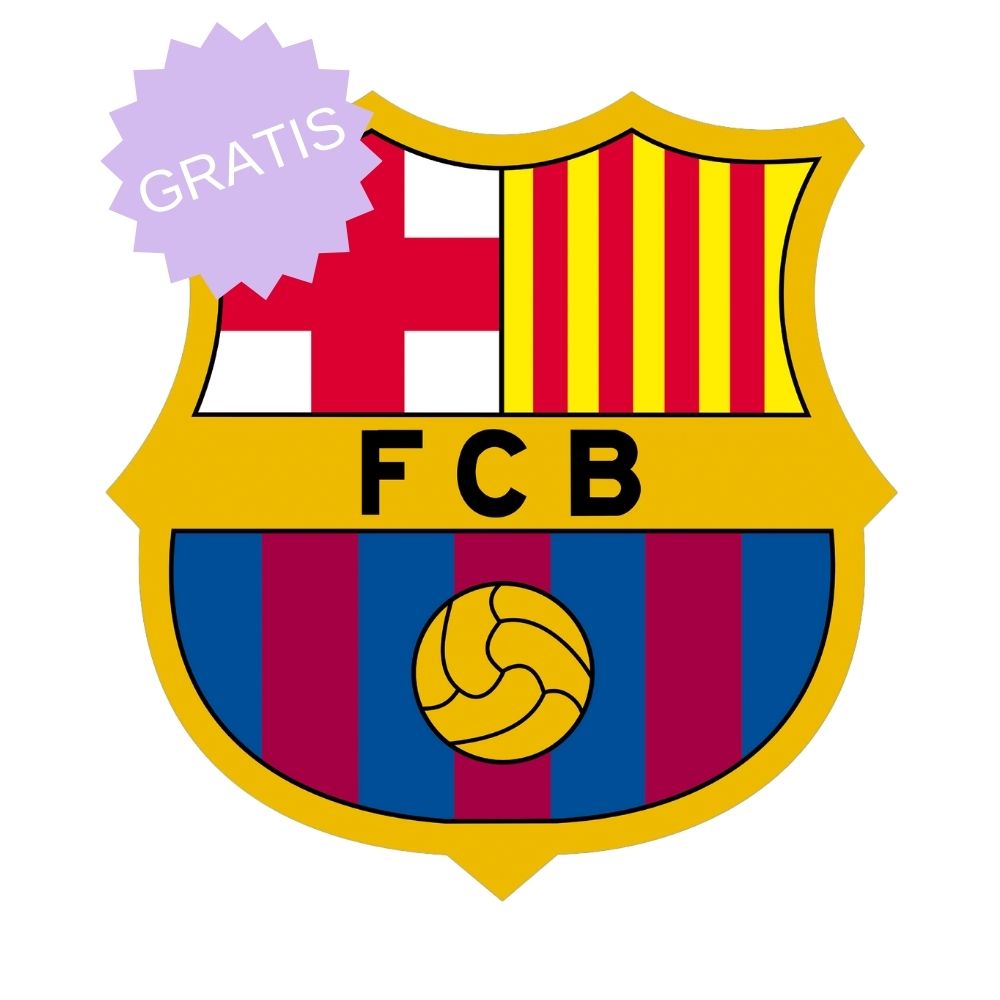 GRATIS | Barcelona FC| Cake Topper | Archivo de Corte | Arte Digital