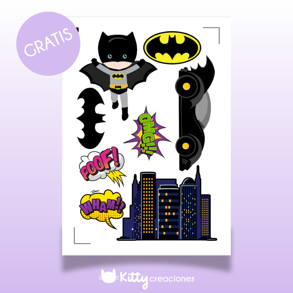 GRATIS | BABY BATMAN | Archivo de Impresión y Corte | Arte Digital