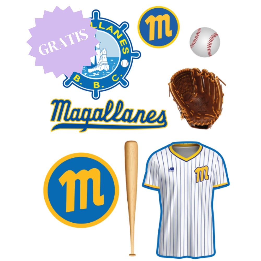 GRATIS | Beisbol Magallanes | Cake Topper | Archivo impresión y corte | Arte Digital