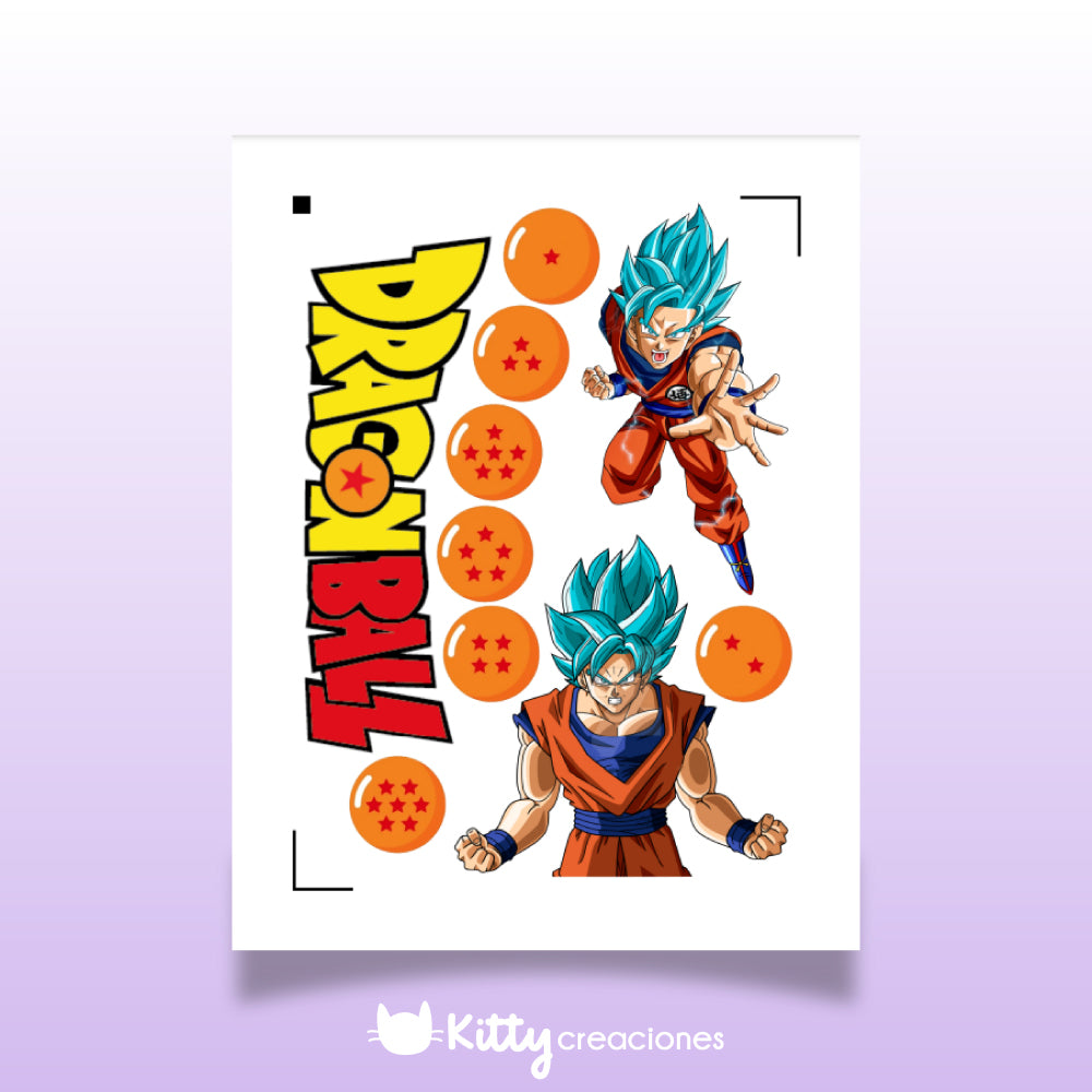 Goku Super Saiyan Blue | Archivo de Impresión y Corte | Arte Digital